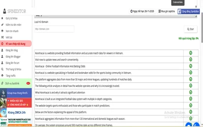 Keonhacai provides a clear and convenient data system